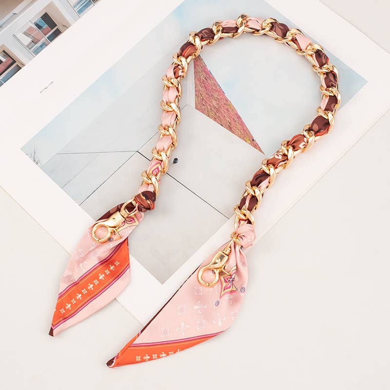 411 Metallic Scarf Hand-Woven Bag Strap