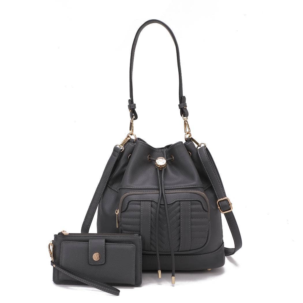 Ryder Vegan Leather Women Shoulder Bag with Wallet by Mia K