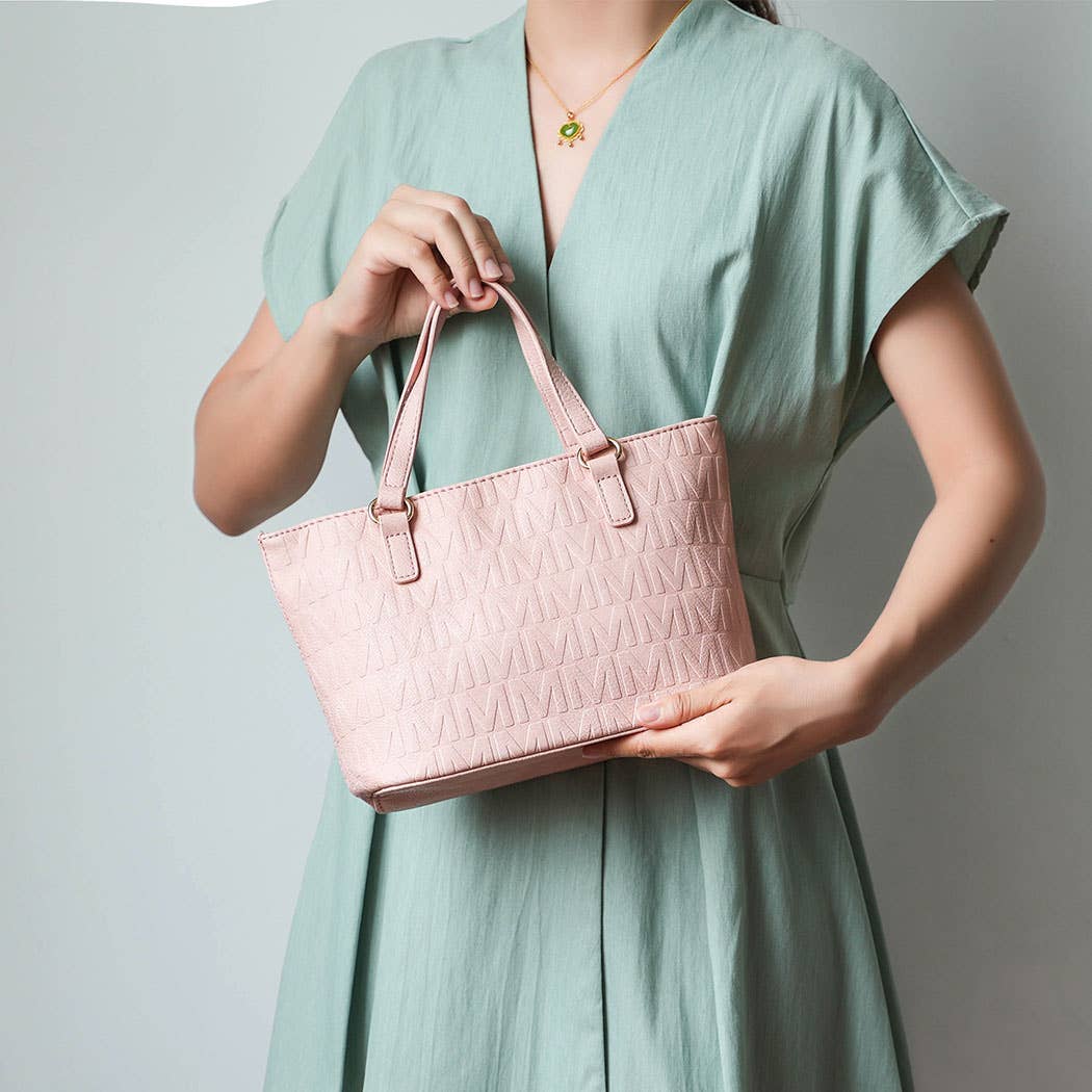 MKF Arya Signature Women’s Tote Bag by Mia K- 4 PCS Sets