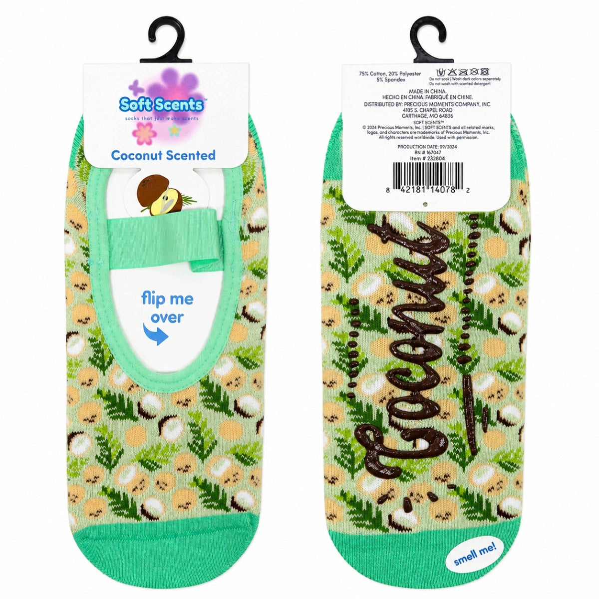 Precious Moments Scented Grip Slipper Socks Floor Display