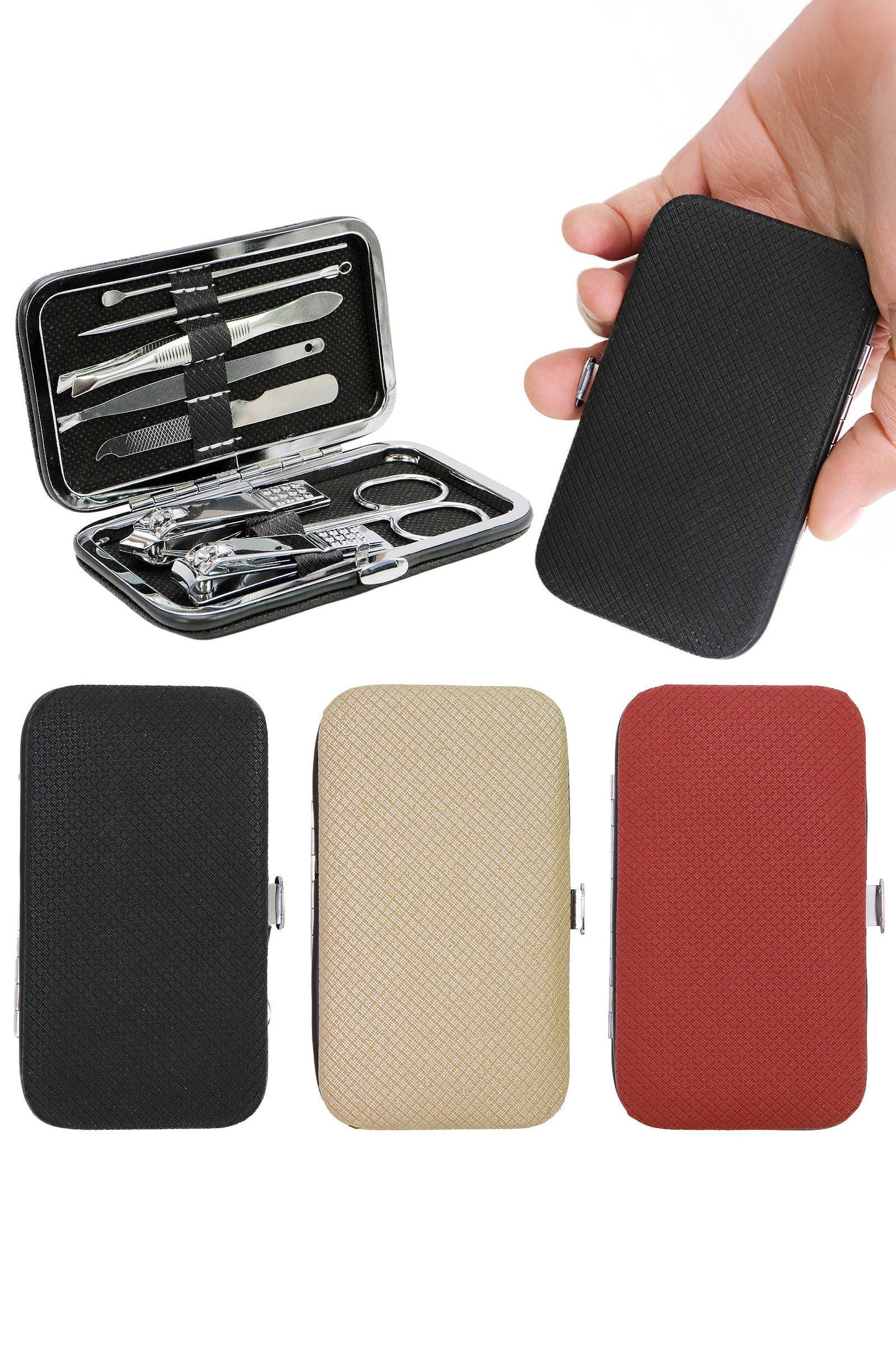 8 Pcs Solid Stainless Steel Nailcare Kit Set
