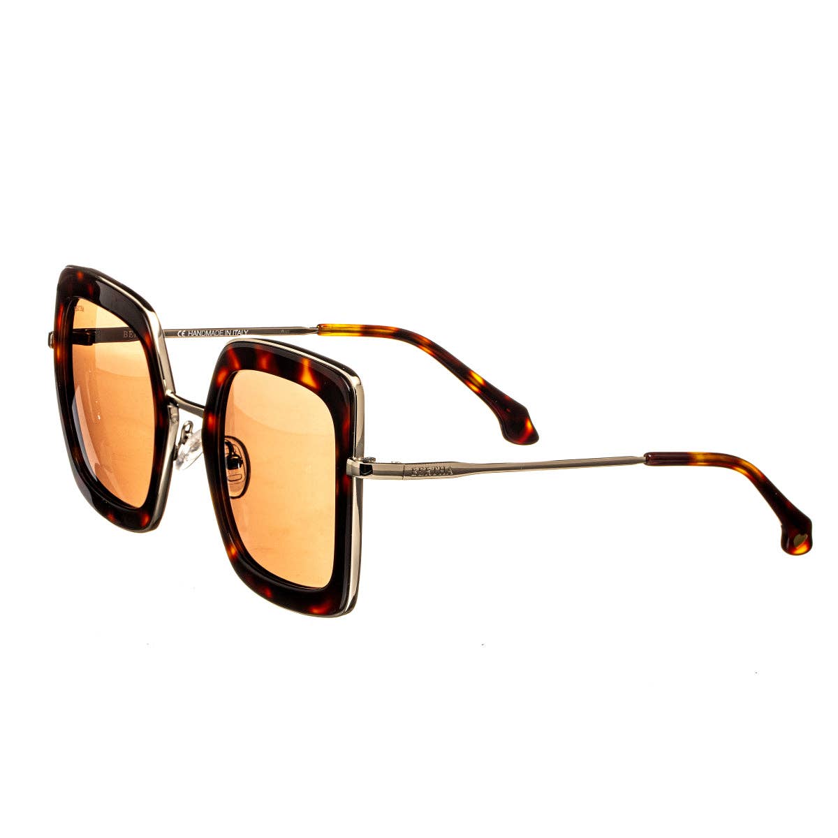 Bertha Ellie Handmade-in-Italy Polarized Square Sunglasses