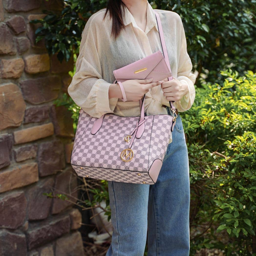Gianna Vegan Leather Women Tote & matching Wallet by Mia K