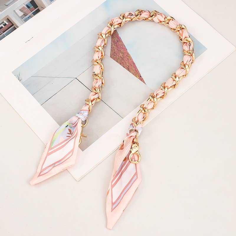 411 Metallic Scarf Hand-Woven Bag Strap
