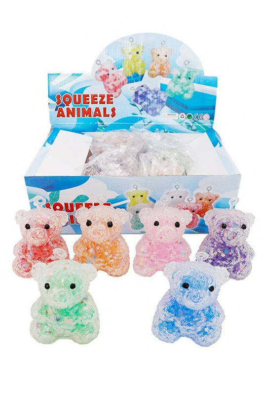 Teddy Bear Water Beads Filled Soft Silicone Squishy Toy