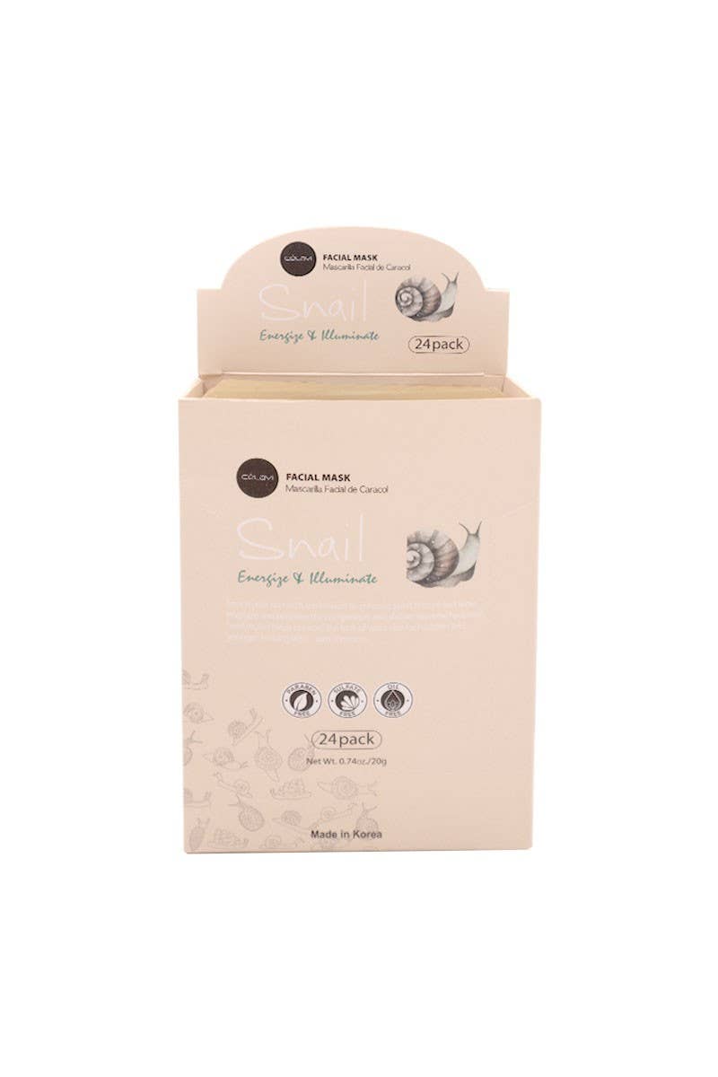 Celavi MK025 Snail Facial Mask Illuminate - 24pc