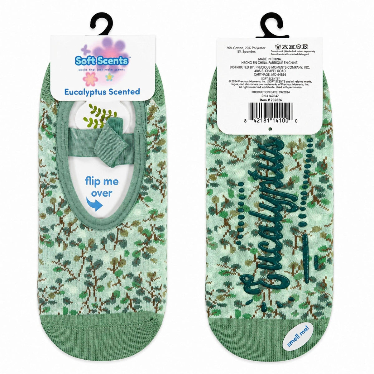 Precious Moments Scented Grip Slipper Socks Floor Display