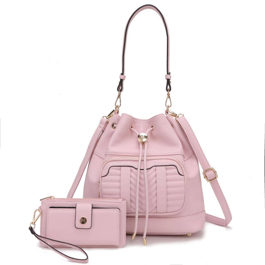 Ryder Vegan Leather Women Shoulder Bag with Wallet by Mia K