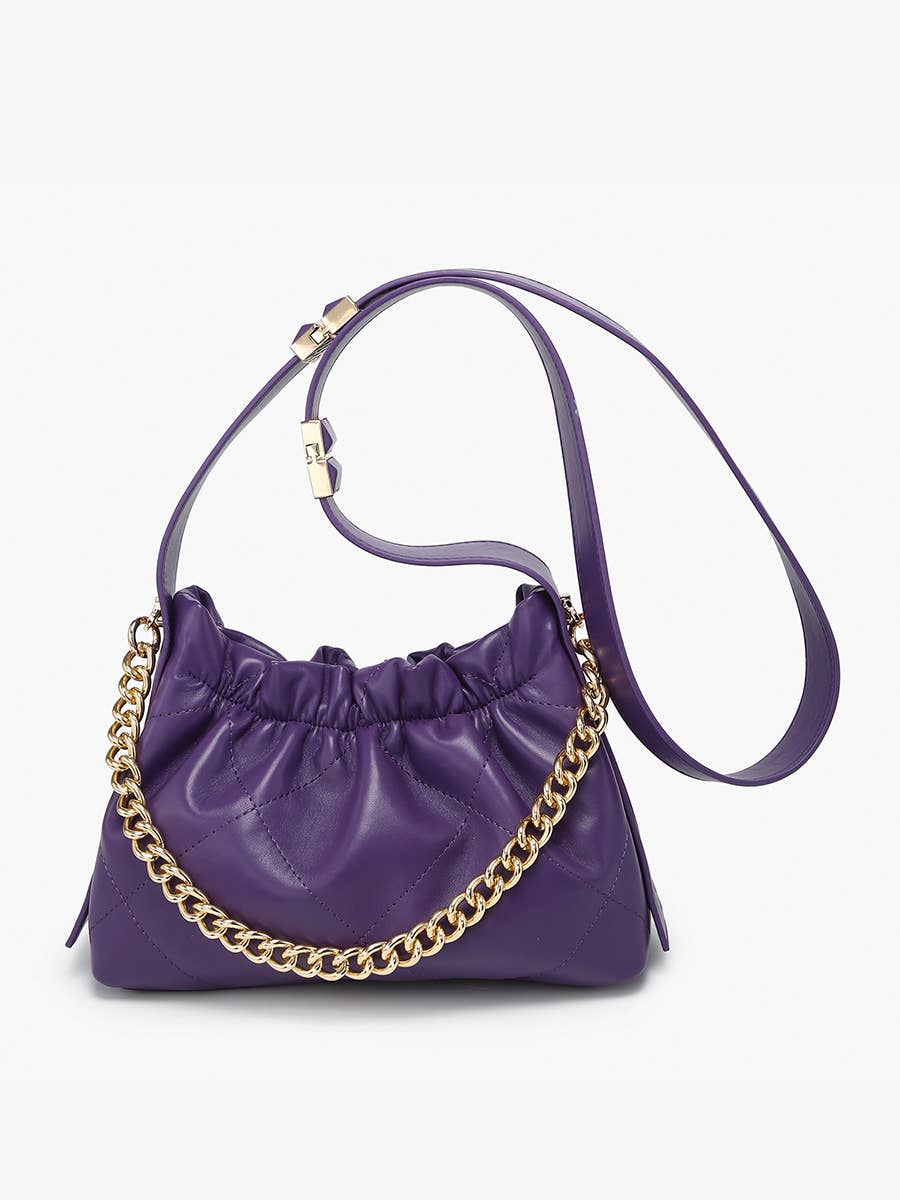 JN2585 Sydney Ruched Bucket Bag – Crossbody Style
