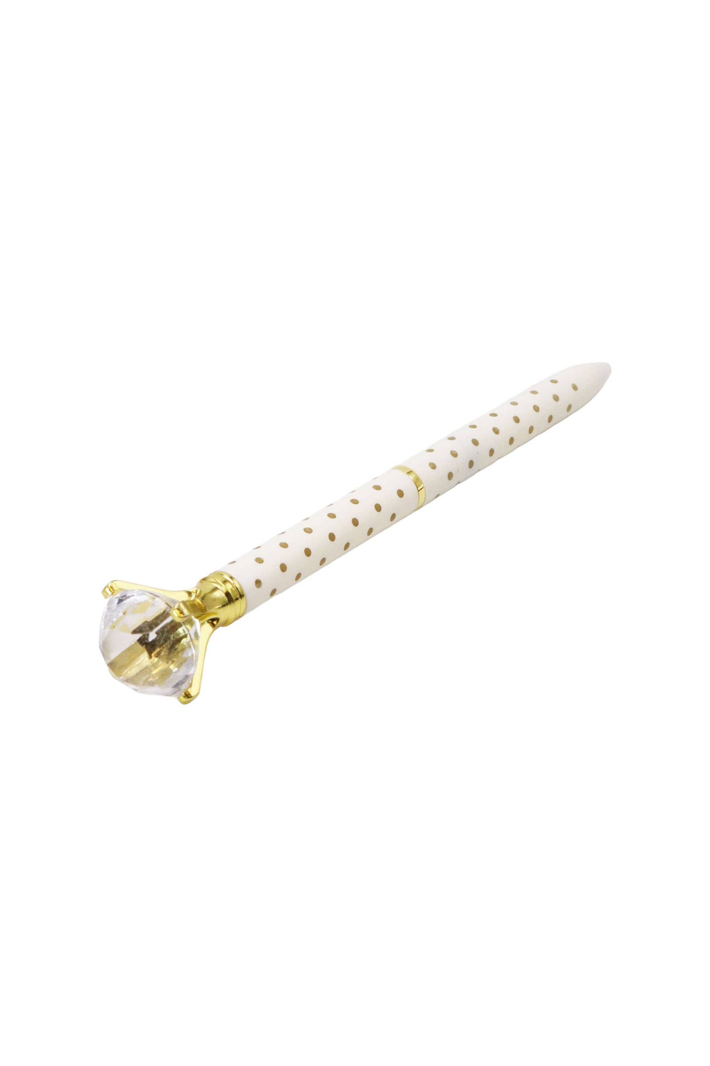 Bling Diamond Metallic Polka Dot Pen -