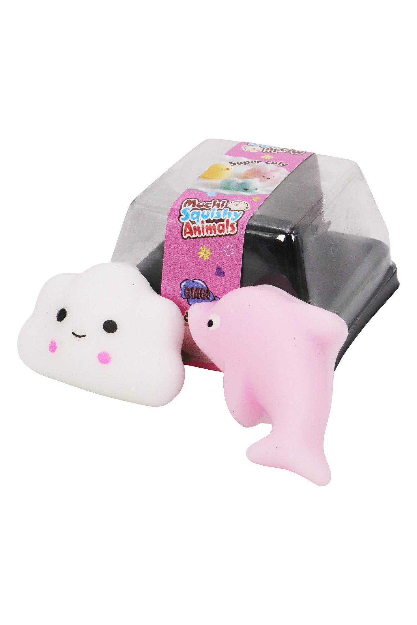 Animal Pals Soft Mini Mochi Squishy - 2 Pcs Set