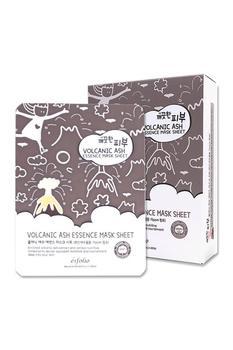 2839 Esfolio ESMPPUVA Volcanic Ash Essence Facial Mask Sheet