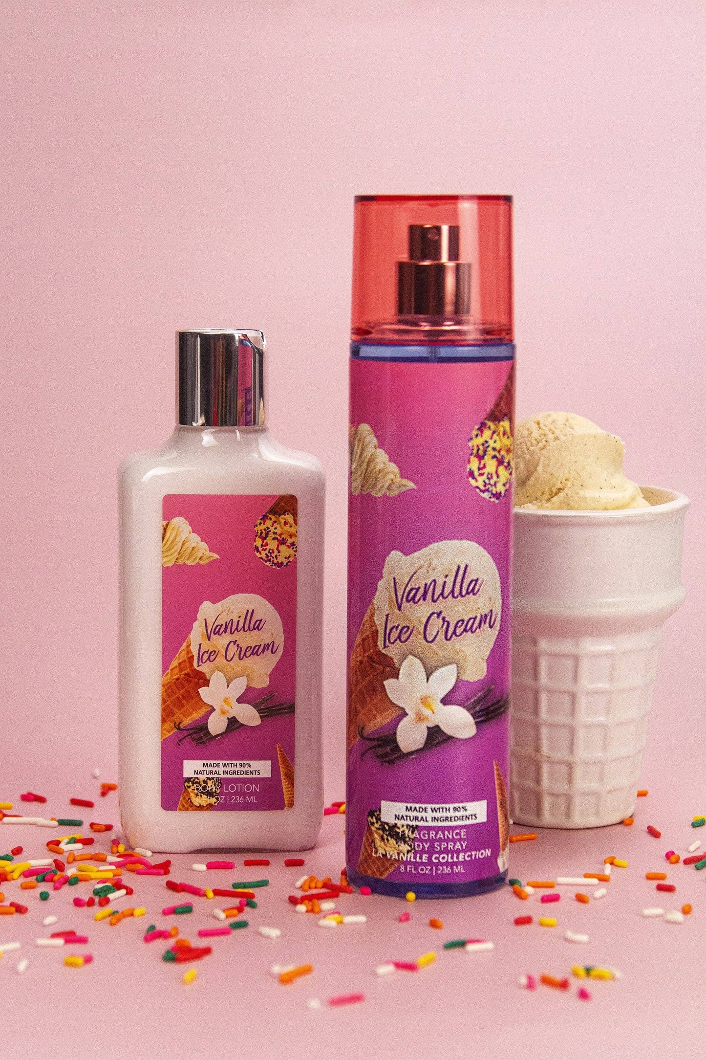 2576 Vanilla Ice Cream 2-Piece Body Mist and Body Lotion Set