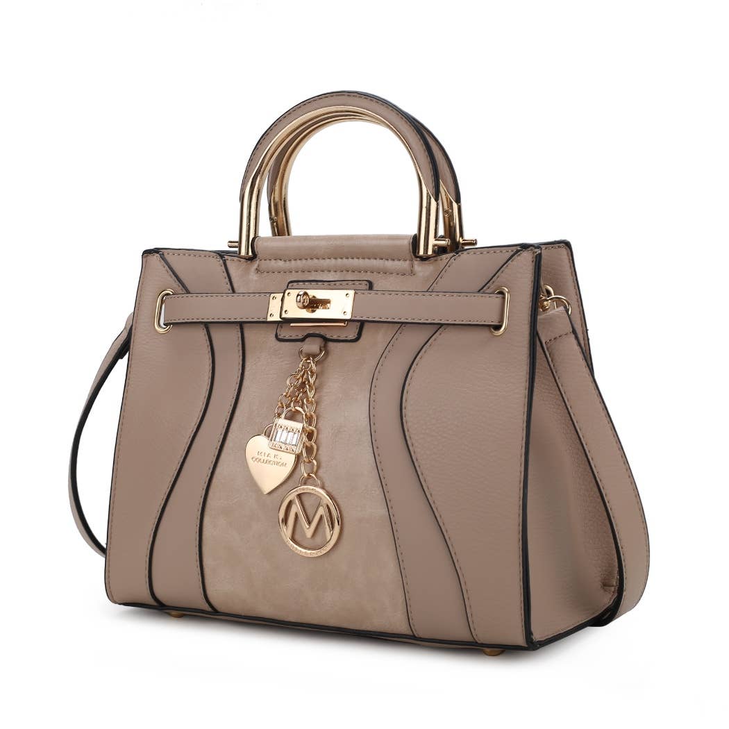 387 MKF Cassia Women's Medium Satchel Handbag Vegan Leather
