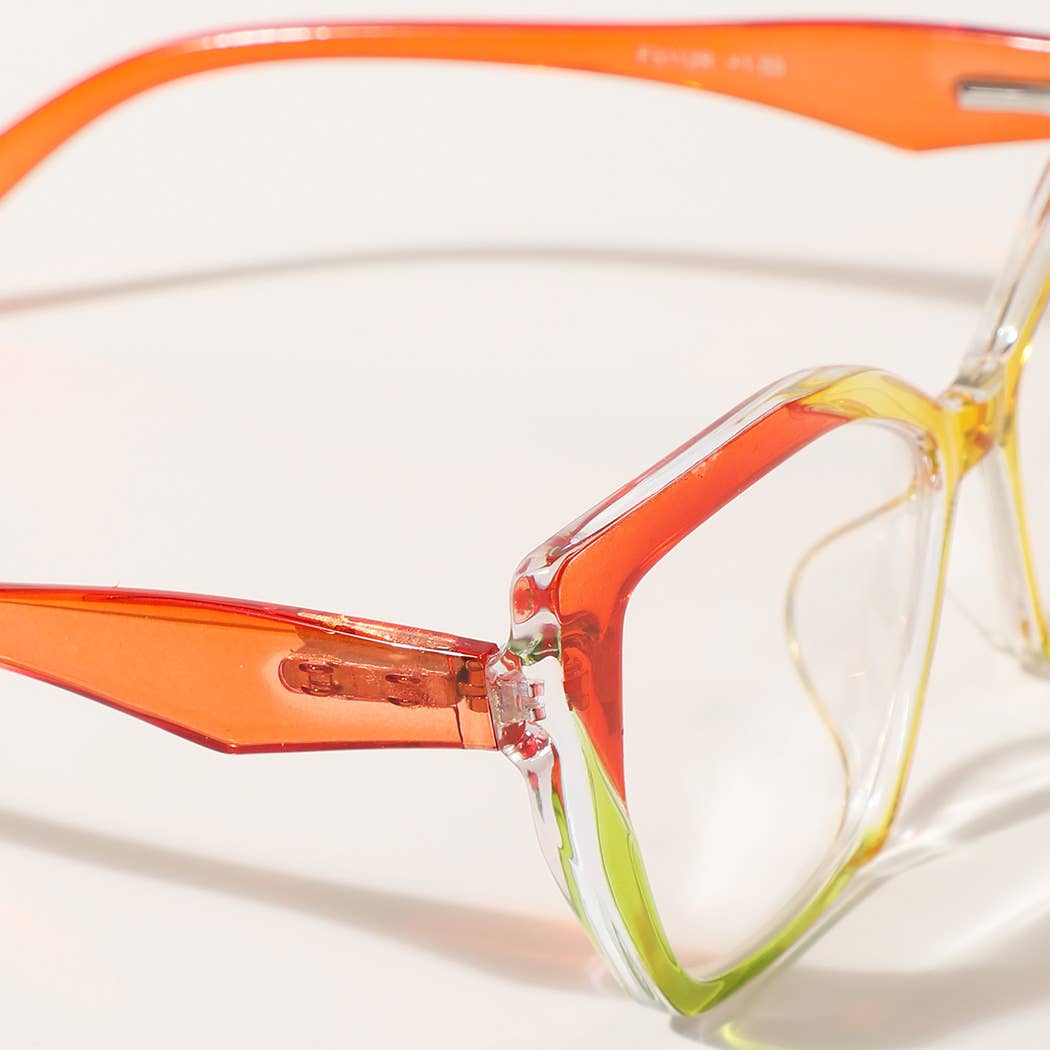 Multi-Tone Transparent Frame Reading Glasses