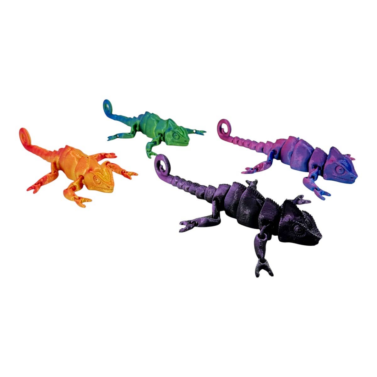 169 3D Print Chameleon Animal Figure Toy