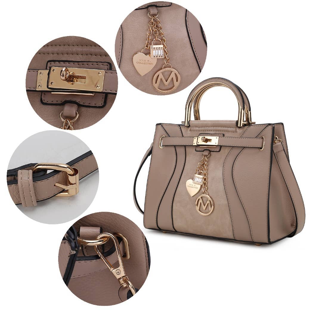 387 MKF Cassia Women's Medium Satchel Handbag Vegan Leather