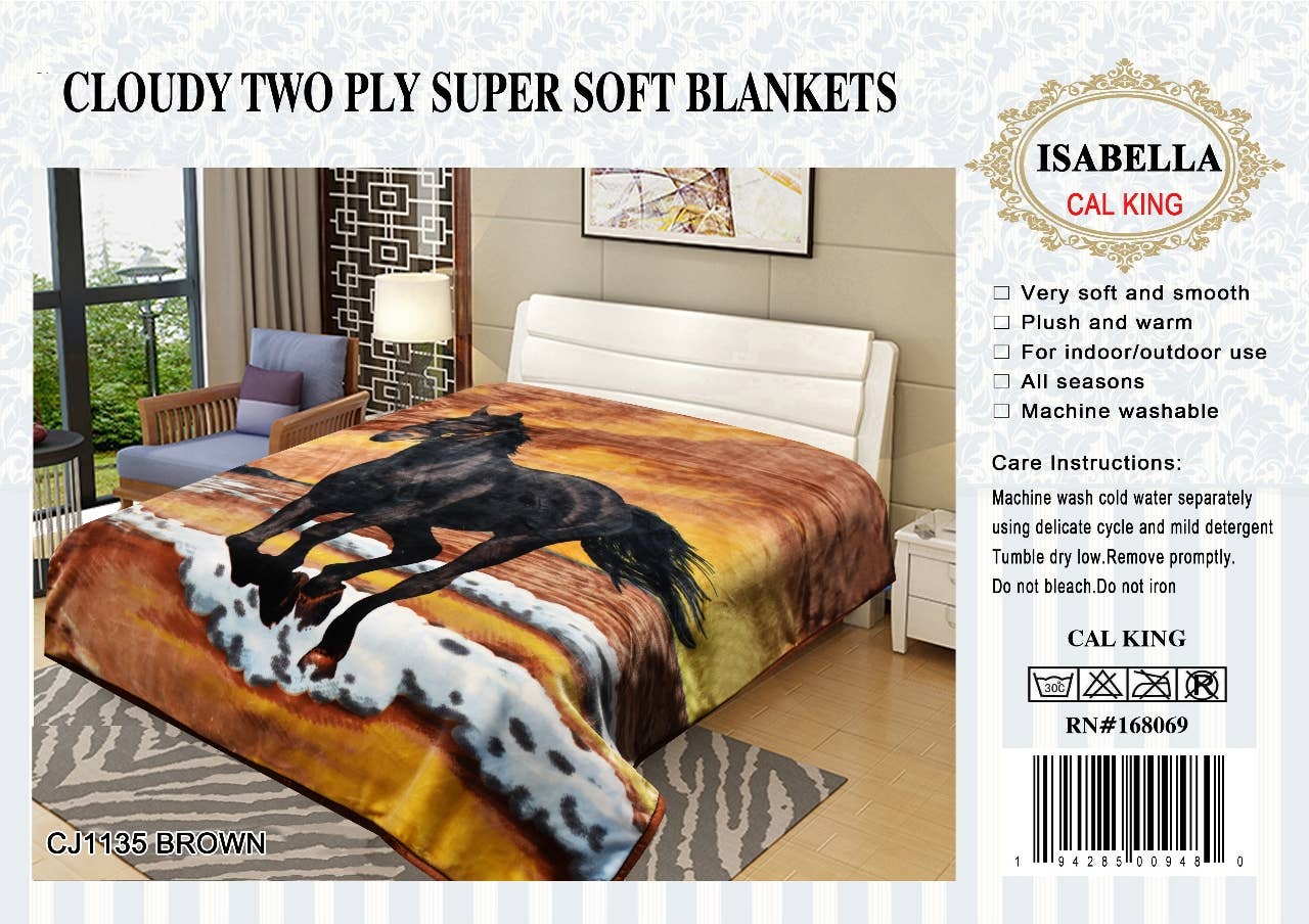 2Ply King Super Soft Thick Warm Mink Blanket - 11 Pounds