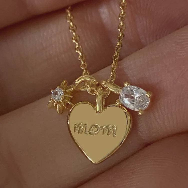 MOM Pendant Necklace