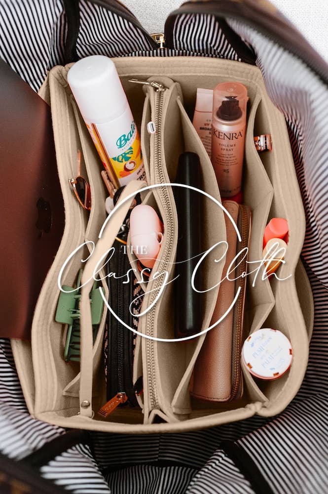 880 Tote Bag Purse Organizer Insert - Nude RTS