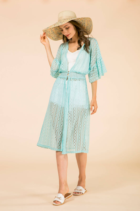 CU2110 Archer Eyelet Long Cover-up