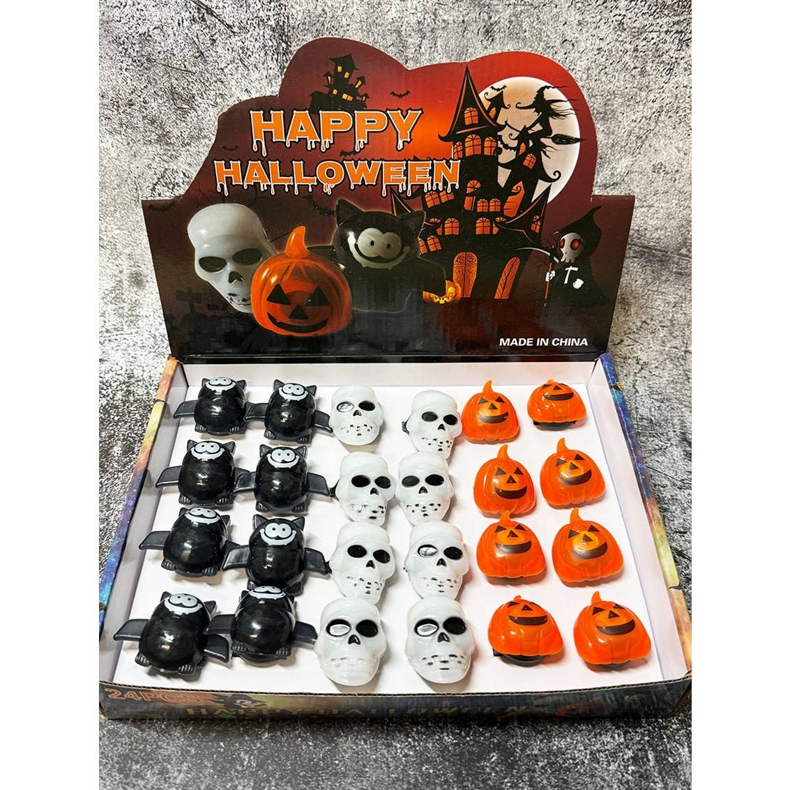 2801 Halloween Fright Zone Flashing Ring Toy