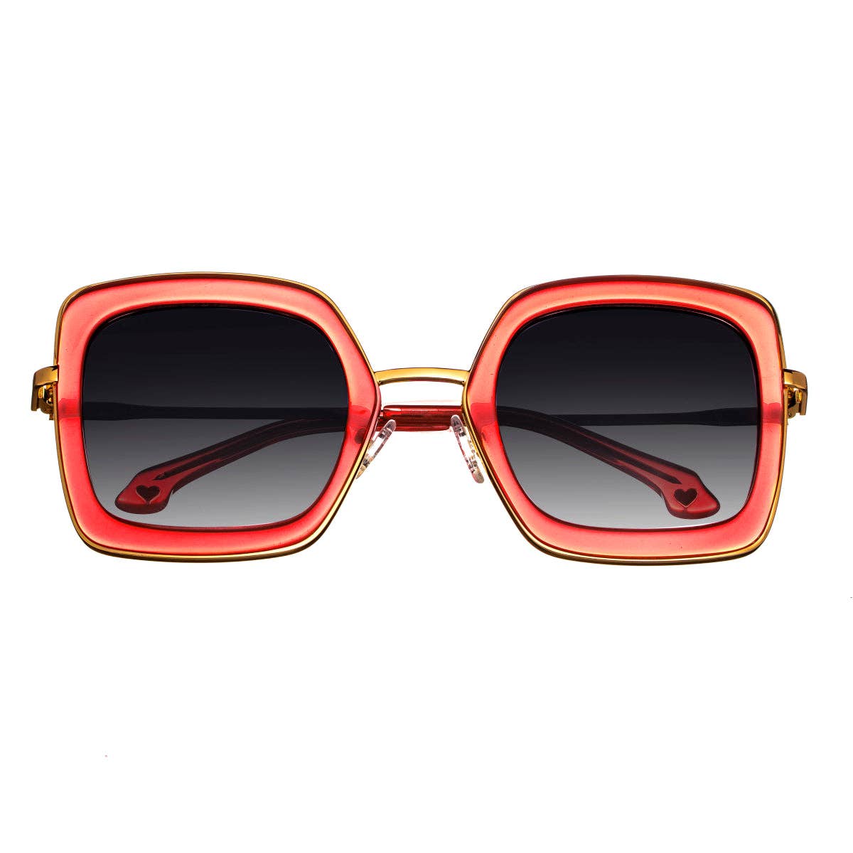 Bertha Ellie Handmade-in-Italy Polarized Square Sunglasses