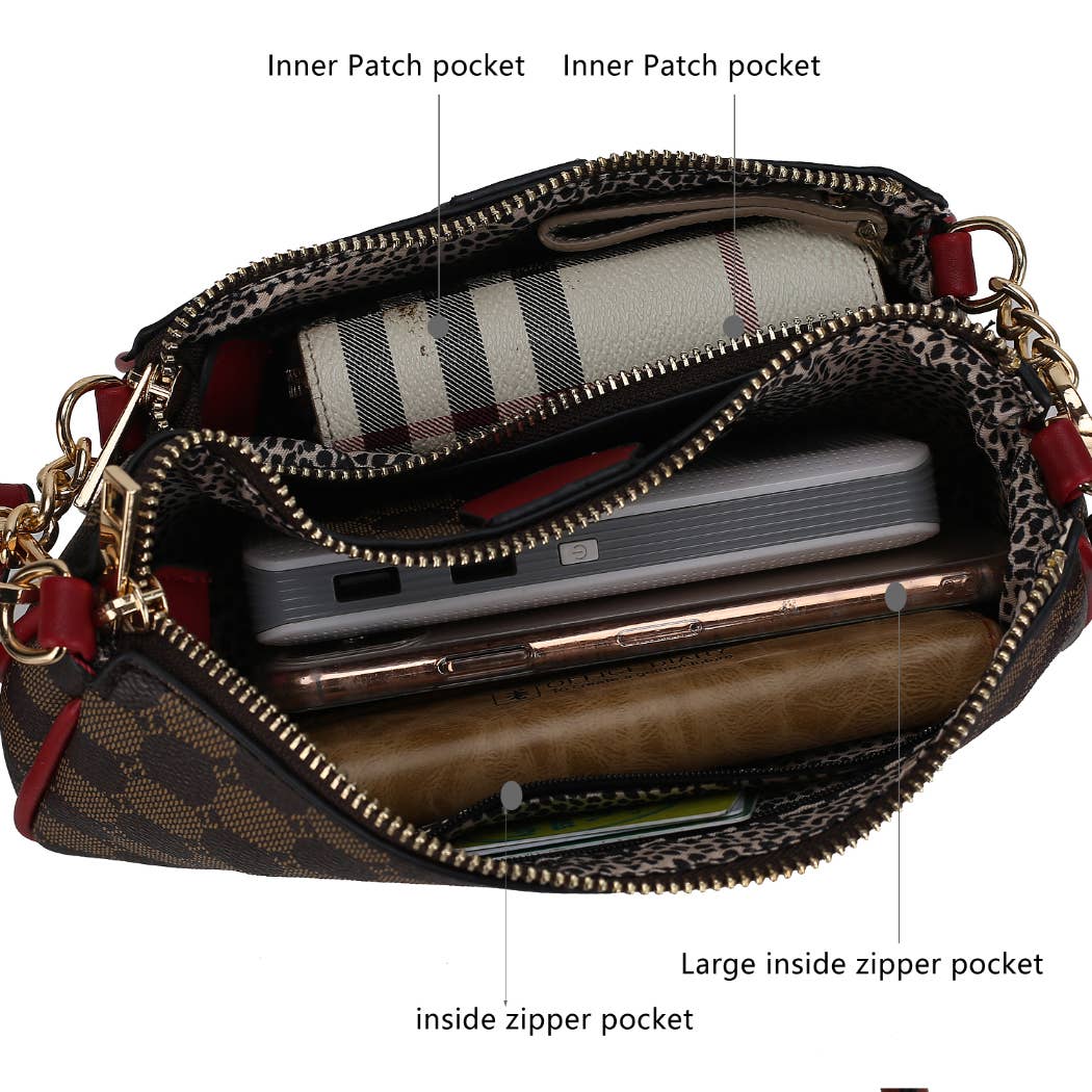 381 Evanna 3 pcs Crossbody Handbag Women by Mia K.