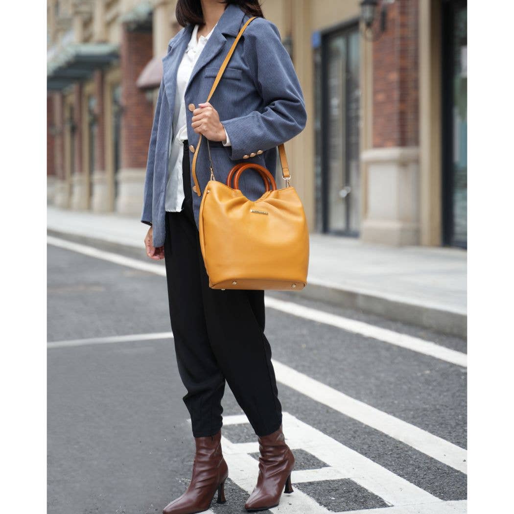 Leilani Vegan Leather Tote Bag with Wallet by Mia K