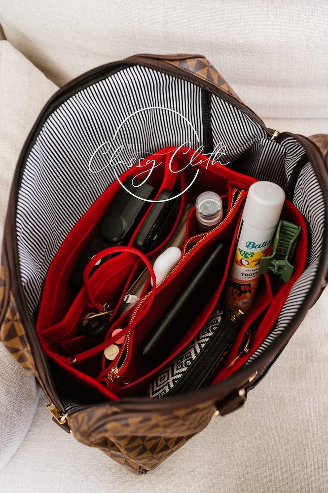 Tote Bag Purse Organizer Insert - Red RTS