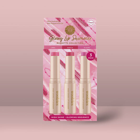 Glowy Lip Shimmer Trio – Rosette Collection