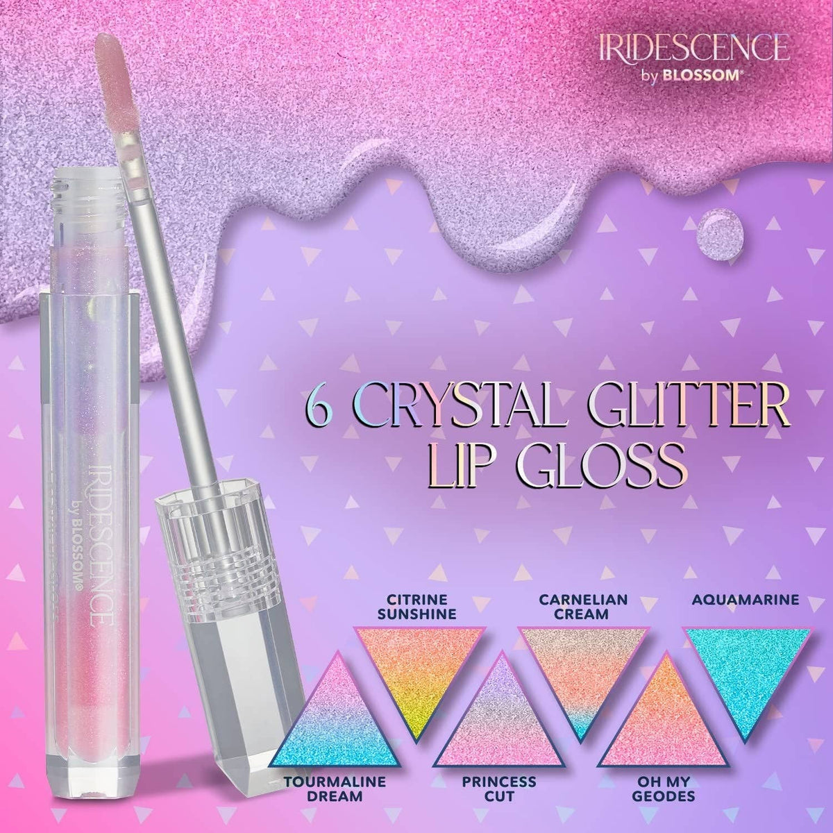 Blossom Iridescence Watermelon Flavored, Longlasting High Gloss, 0.08 fl oz, Princes Cup