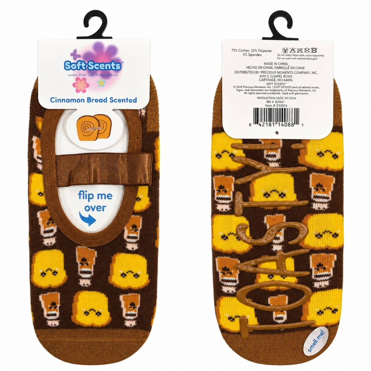 Precious Moments Scented Grip Slipper Socks Floor Display