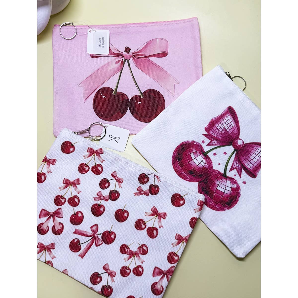 2808 Cherry Printed Multi Use Purse