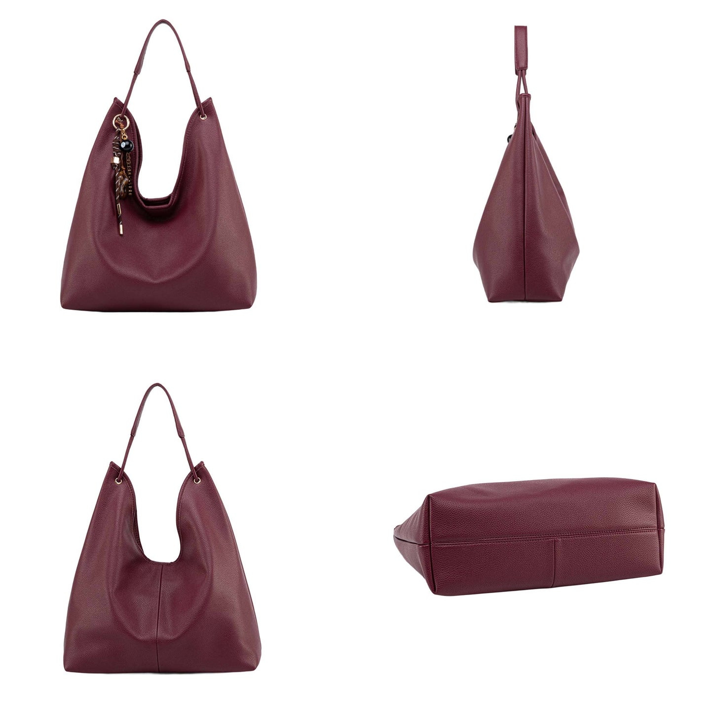 MKF Eloa Women's Hobo Bag with Wallet- 2-piece set by Mia K