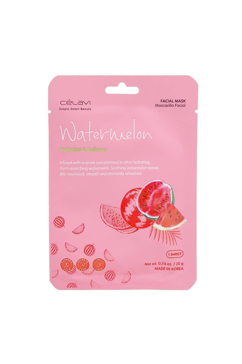 Celavi MK028 Watermelon Facial Mask Hydrating - 24 pcs