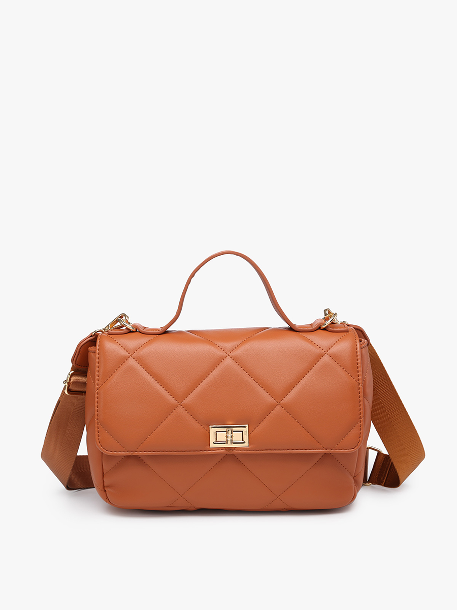 EH2244 Harp Quilted Crossbody – Twist Lock Bag