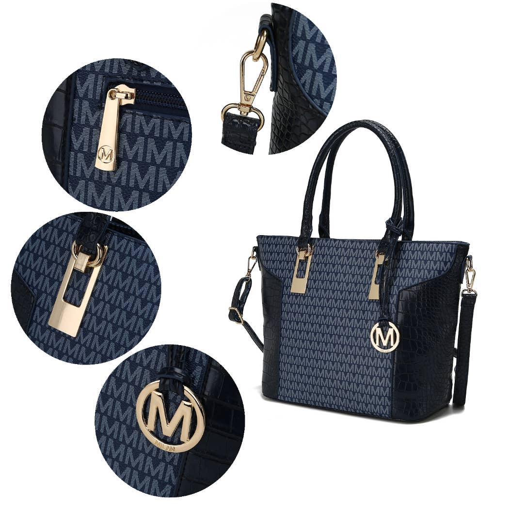 MKF Shonda 3PC Tote Handbag Women Vegan Leather