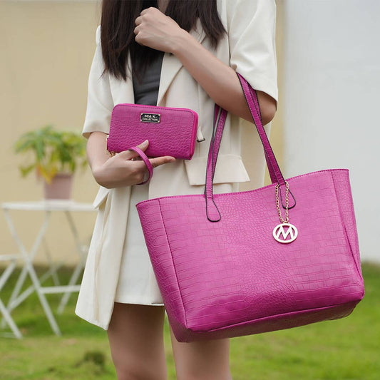 Sadie Oversize women's Tote & Wallet Set by Mia K