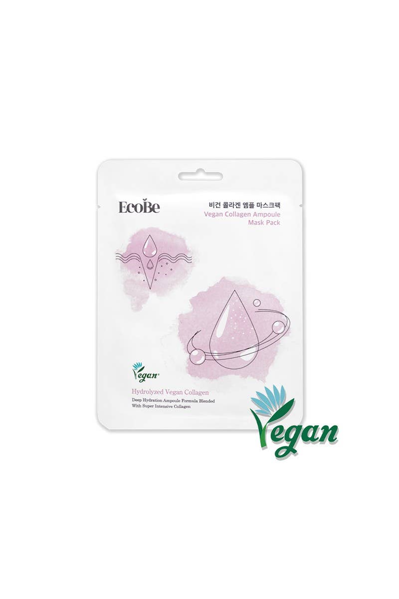 2832 EcoBe Vegan Collagen Ampoule Mask Skin Firming
