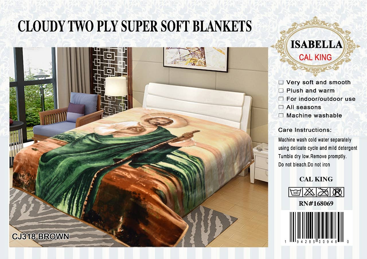 2Ply King Super Soft Thick Warm Mink Blanket - 11 Pounds