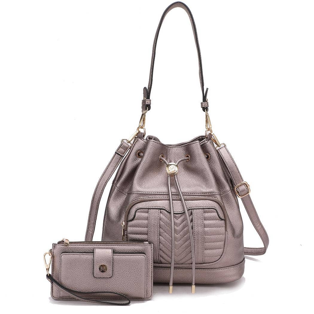 Ryder Vegan Leather Women Shoulder Bag with Wallet by Mia K