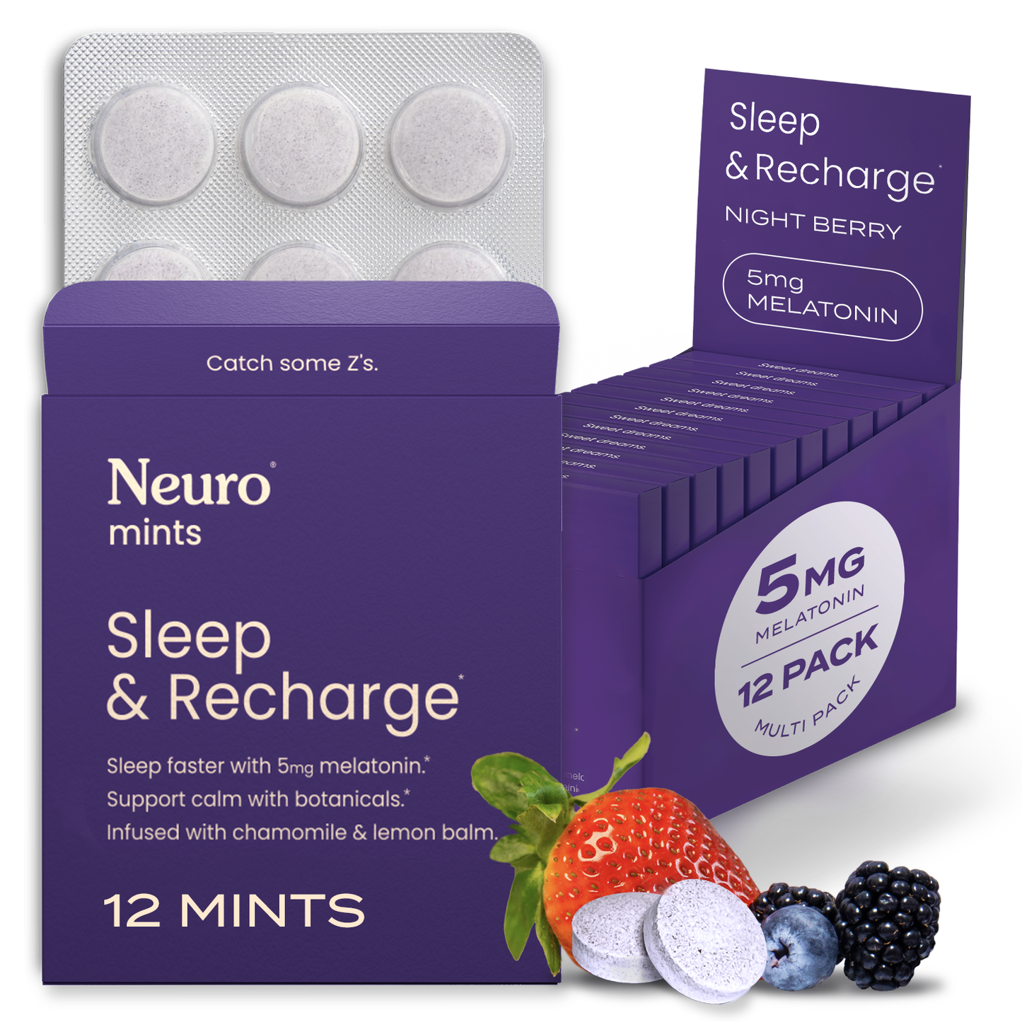 Sleep and Recharge | Night Berry Flavor | Extra Strength