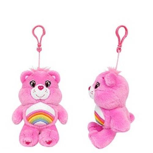 CARE BEARS PLUSH KEYRING - PINK CHEER BEAR