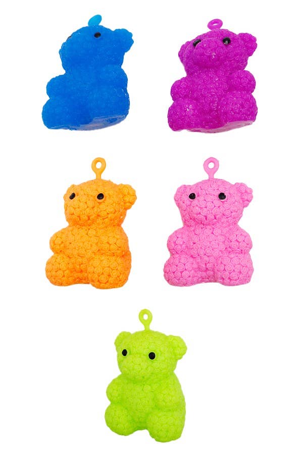 LED Lit Teddy Bear Rose  Silicone Squishy Toy