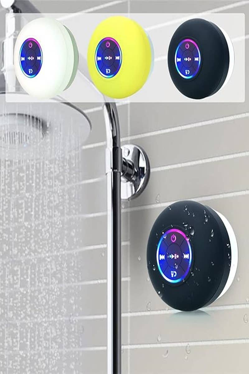 Portable Bathroom Bluetooth Led Speaker