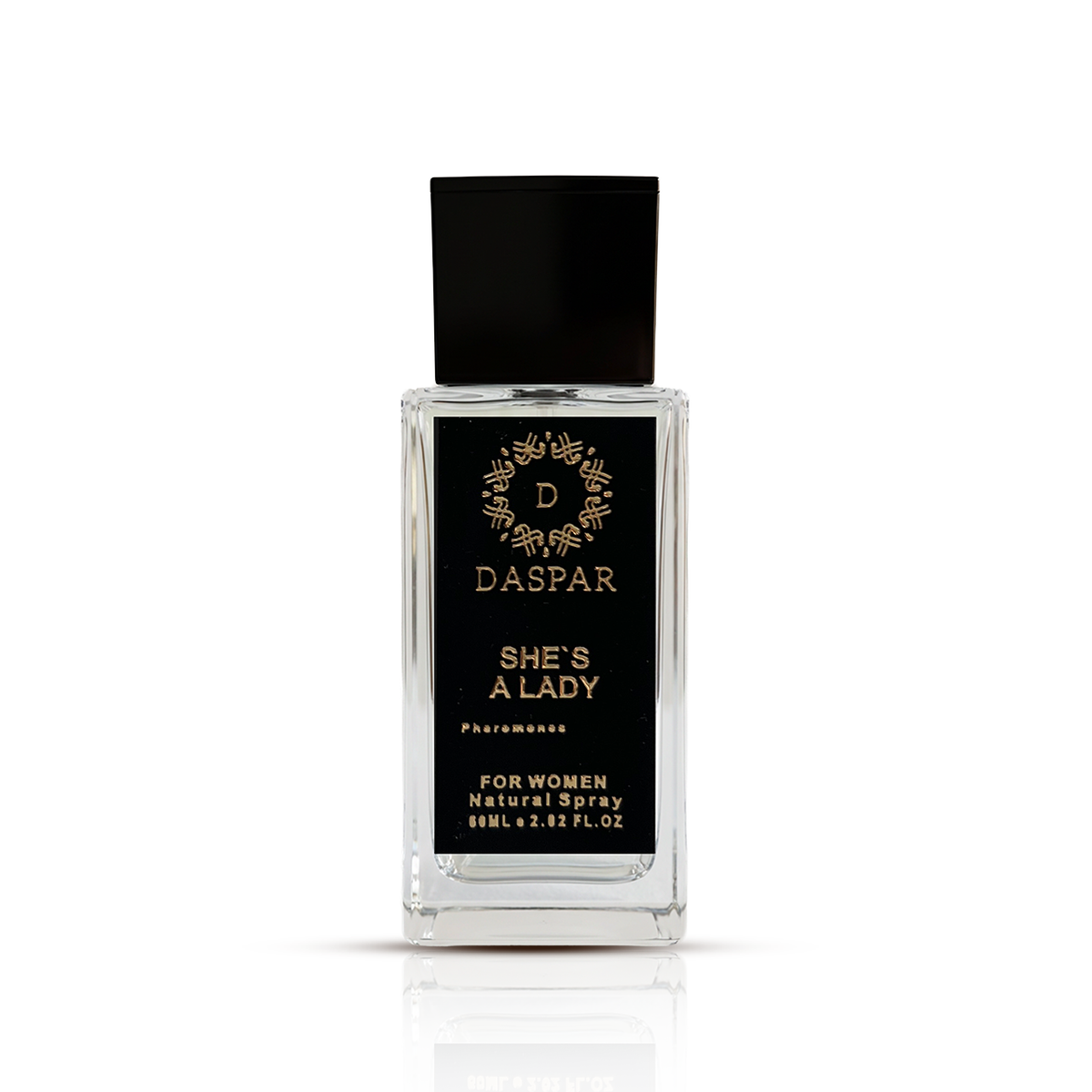 DASPAR SHE`S A LADY WOMEN PERFUME WITH PHE.RO.MO.NES 2.02 OZ