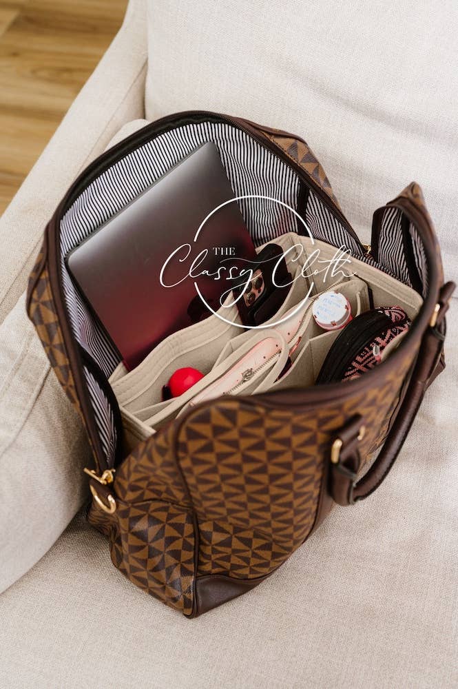 880 Tote Bag Purse Organizer Insert - Nude RTS