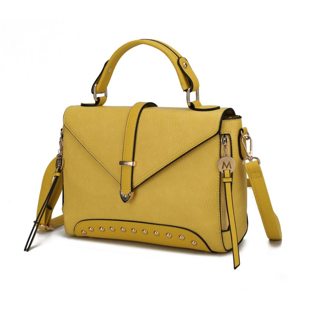 Angela Satchel Handbag Vegan Leather Women's Bags by Mia K