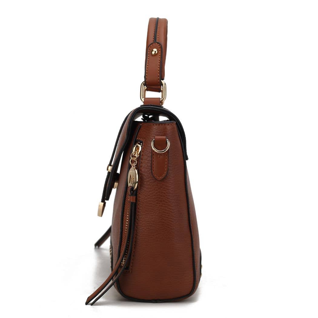Angela Satchel Handbag Vegan Leather Women's Bags by Mia K